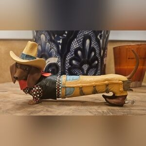 Dachshund Figurine Hot Diggity Get Along Little Doggie